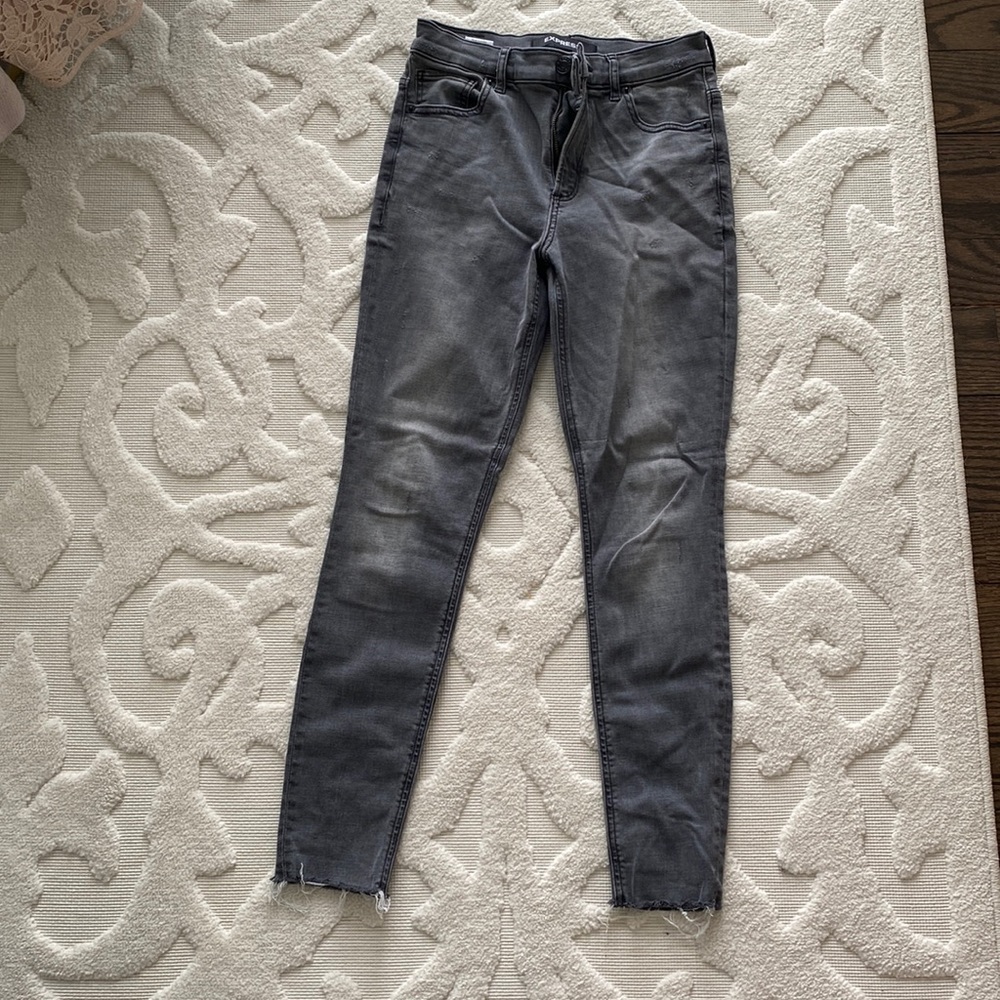 Distressed express jeans